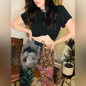 Colorful Patchwork Pants Handmade